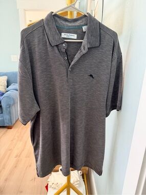Tommy Bahama Men’s Dark Gray Heather Polo